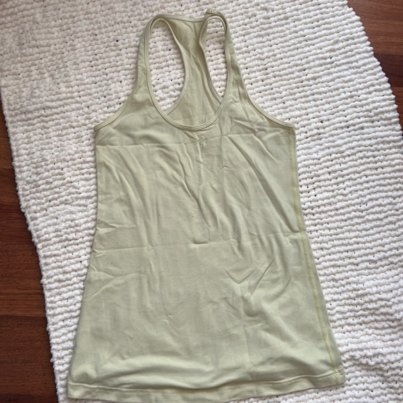 Lululemon Cool Racerback Tank In Lemon Yellow - Picture 2 of 7
